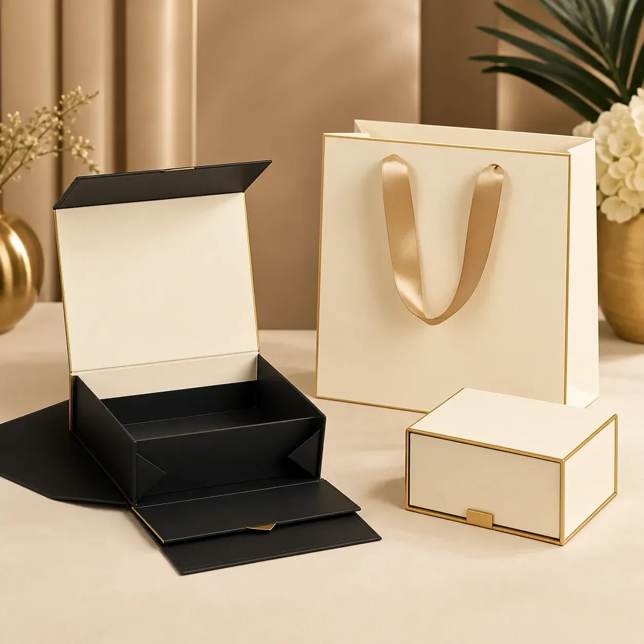Paper gift bags packaging design reference
