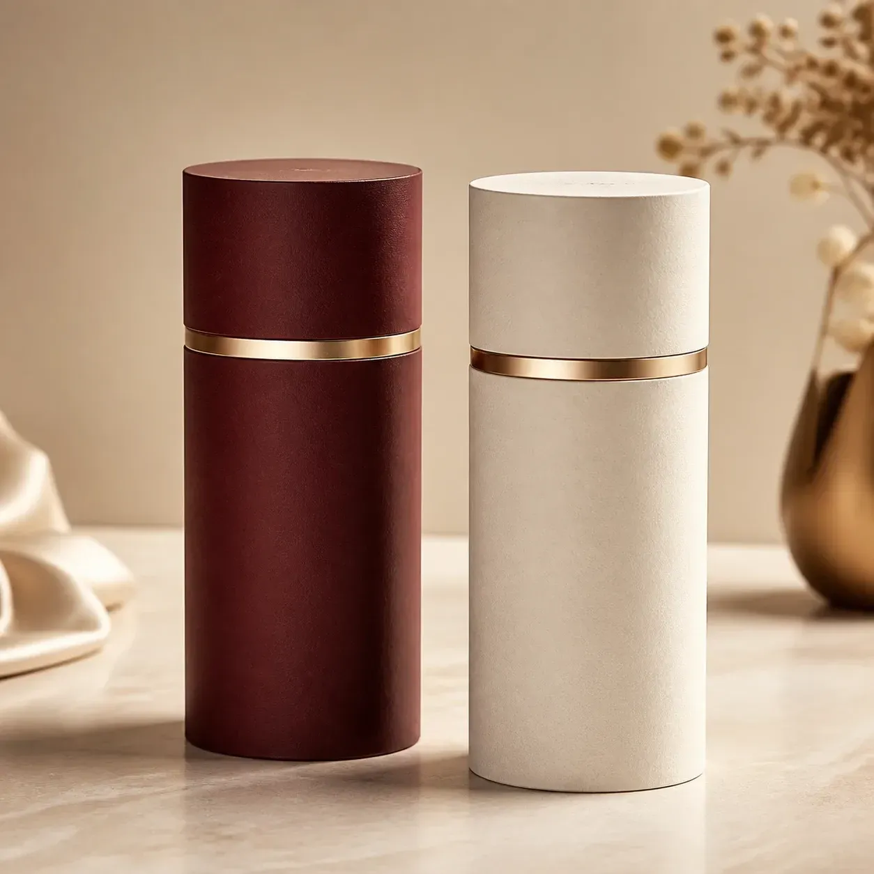 Paper tube boxes packaging example